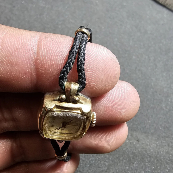 Vintage Gruen 10kGF Ladies Mechanical Wind Cocktail Watch Not Working Parts/Repa - Picture 5 of 8